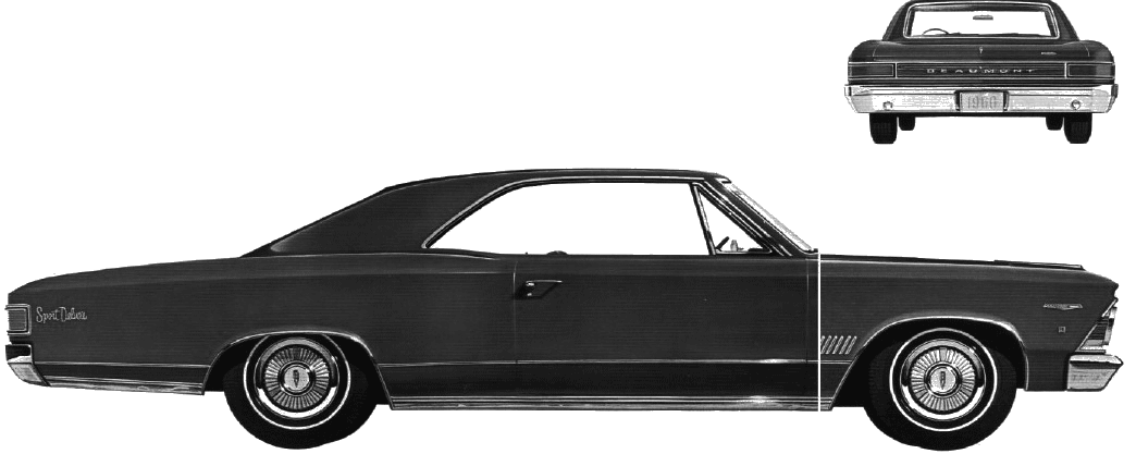 1966 Acadian Beaumont Custom Sport Coupe blueprint