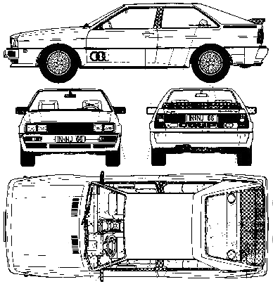 1980 Audi Quattro. 1980 Audi Quattro Coupe