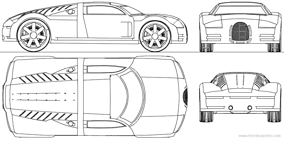 2000 Audi Rosemeyer Coupe blueprint