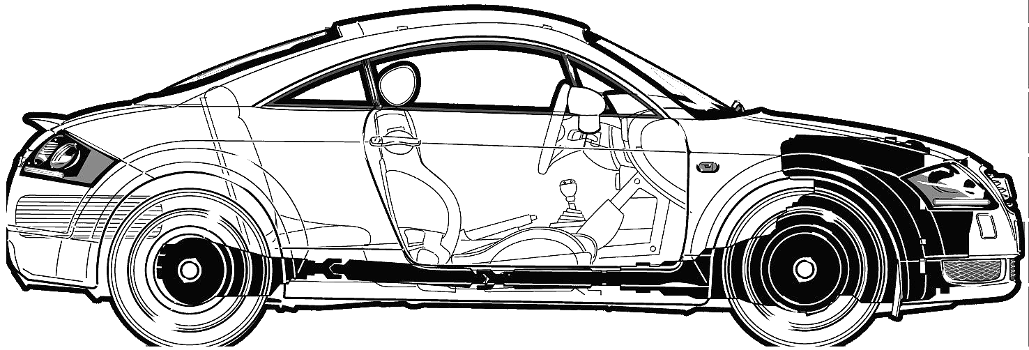 2003 Audi TT Typ 8N Coupe blueprint