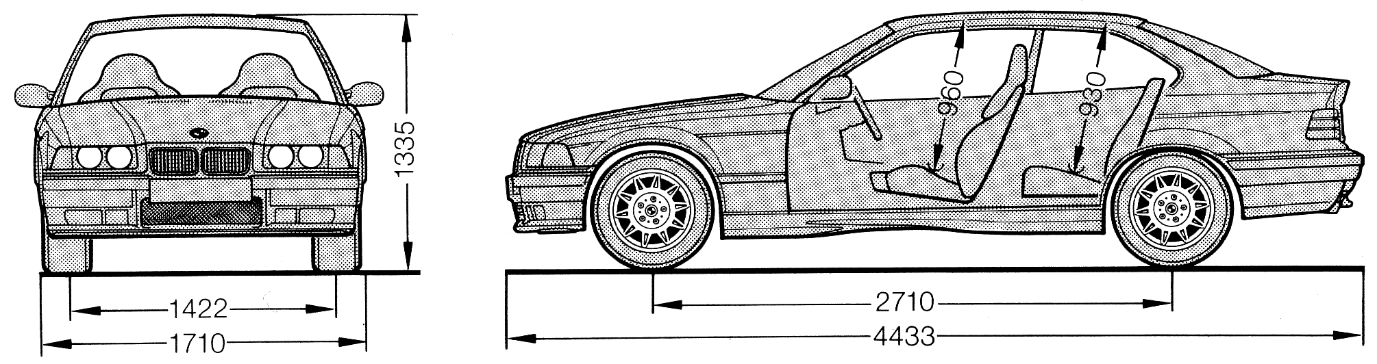 Bmw e36 coupe blueprints