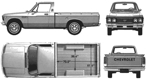 1977 Chevrolet LUV Truck blueprint