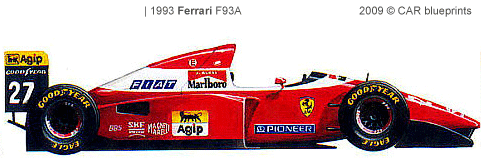 Ferrari on Car Blueprints   1993 Ferrari F93a Ow Blueprint