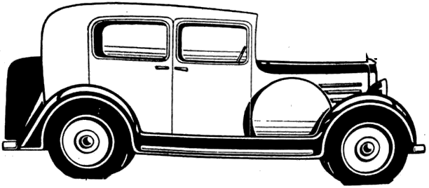 1932 Fiat 508 Balilla Berlina Sedan blueprint