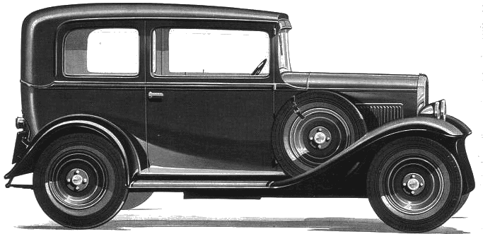 1934 Fiat 508 Ballila 2door Berlina Sedan blueprint