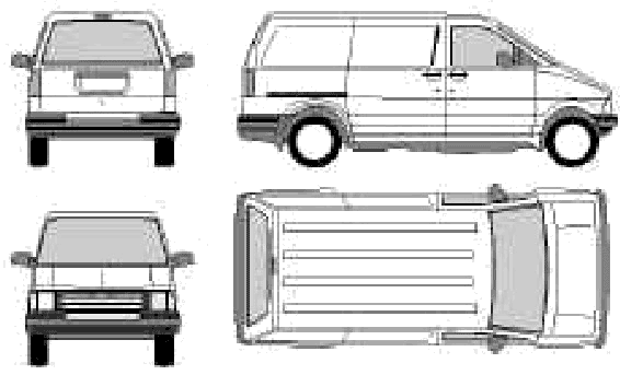 1991 Ford Aerostar Van. 1991 Ford Aerostar SWB Van