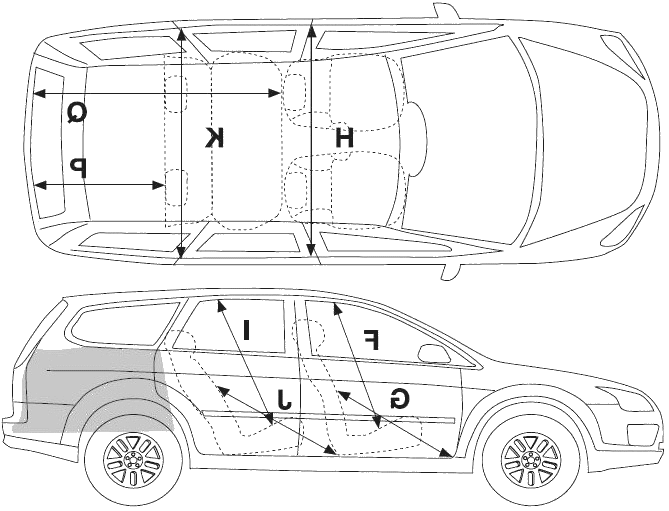 2008 Ford Focus Estate Wagon blueprint