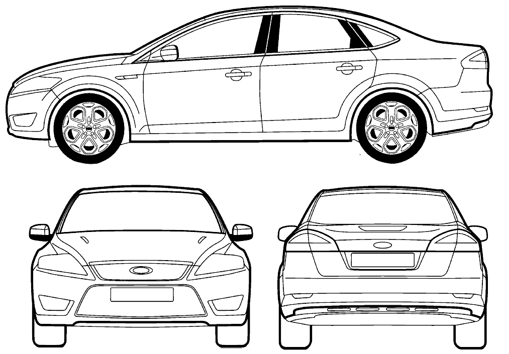 Ford mondeo blueprints #7