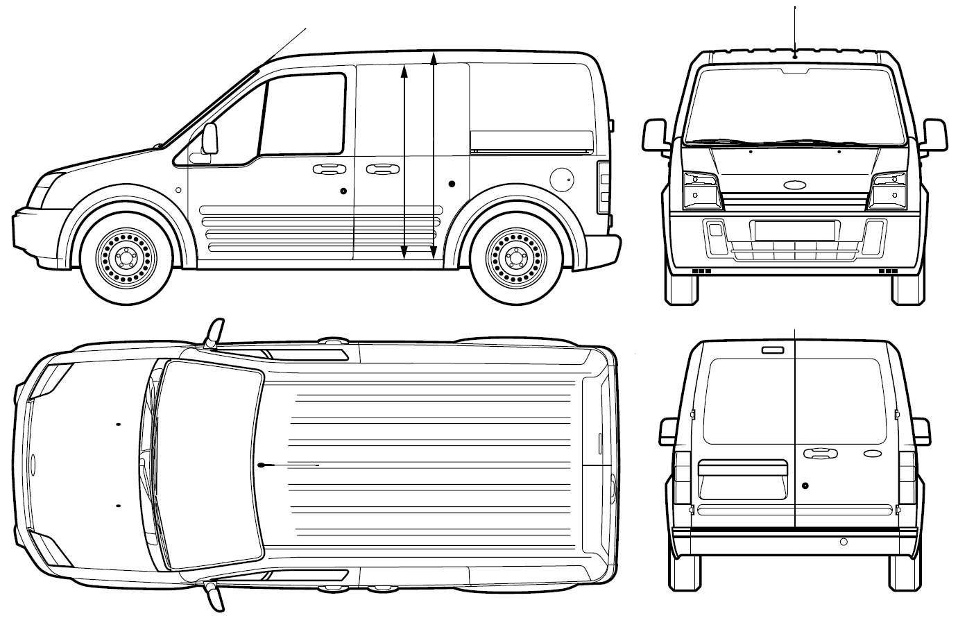 Ford van outlines #8