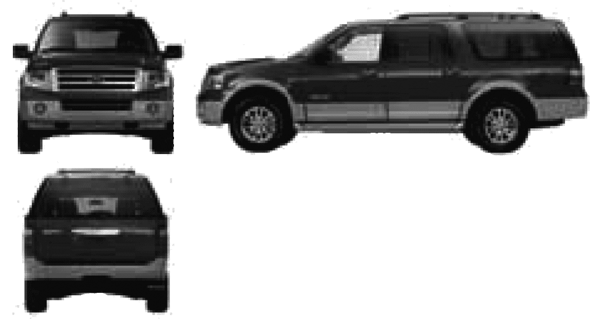 2007 Ford Expedition EL SUV blueprint
