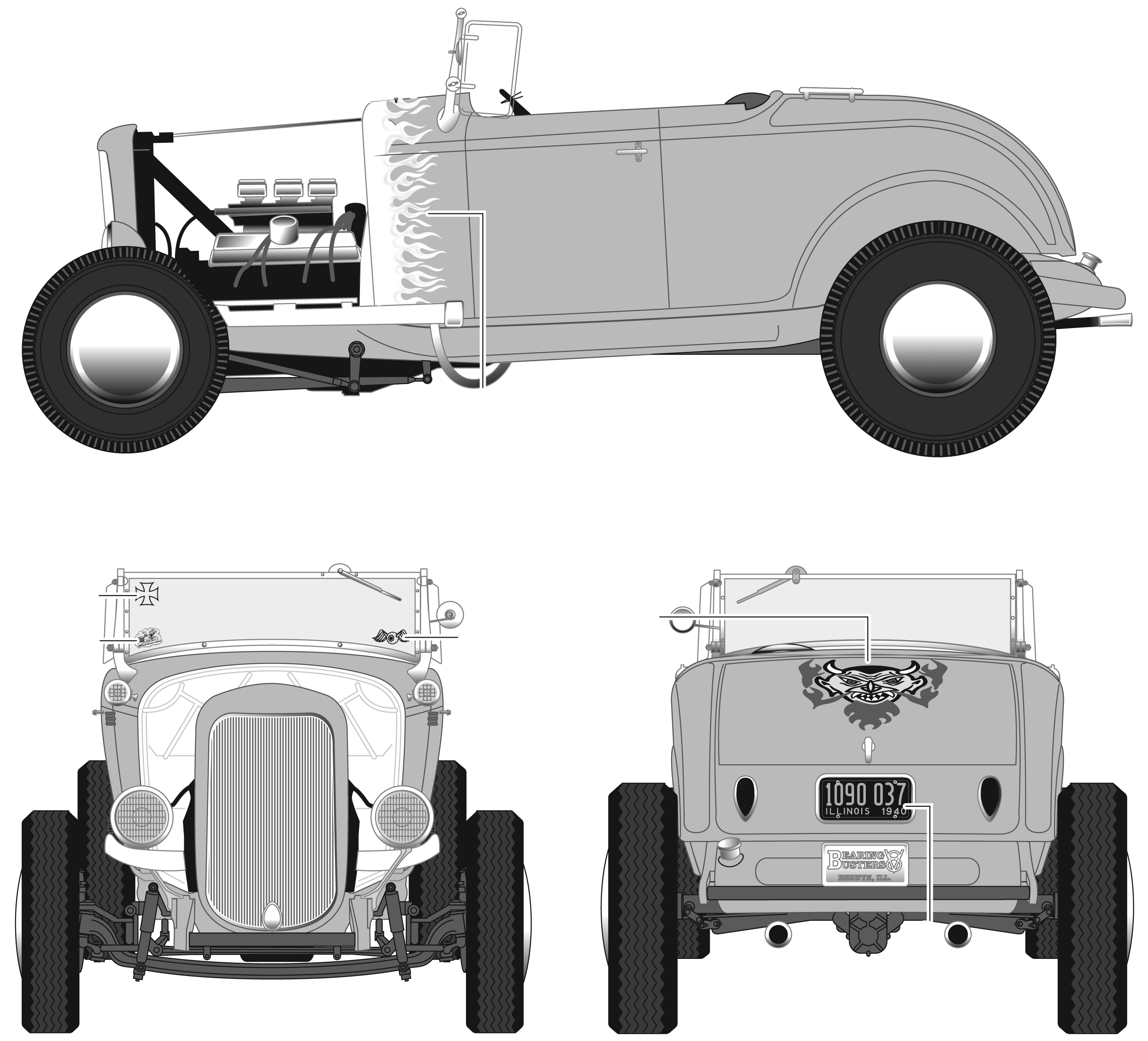 1932 Ford blueprint #1