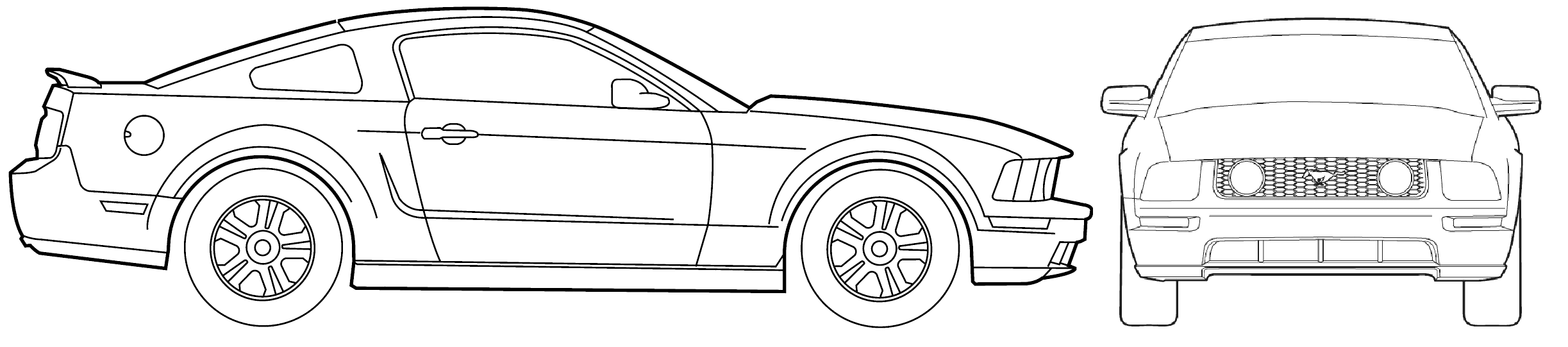 2006 Ford mustang blueprints