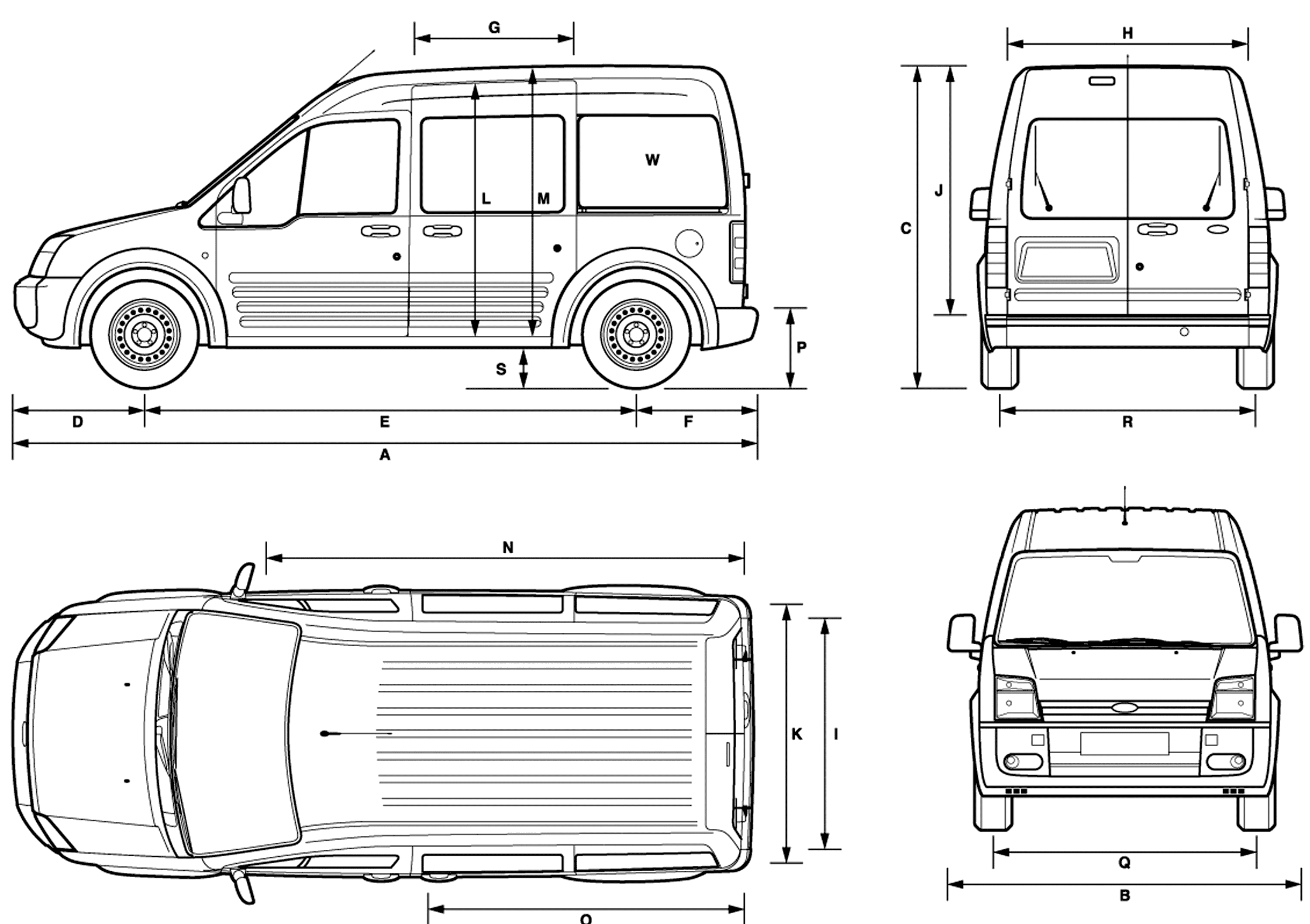 Ford transit connect cargo dimensions #4