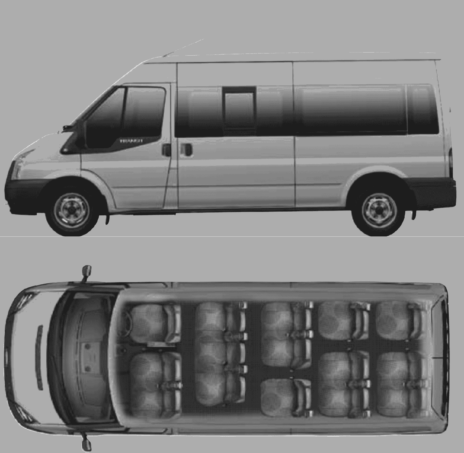 Ford transit 15 seat minibus dimensions #3