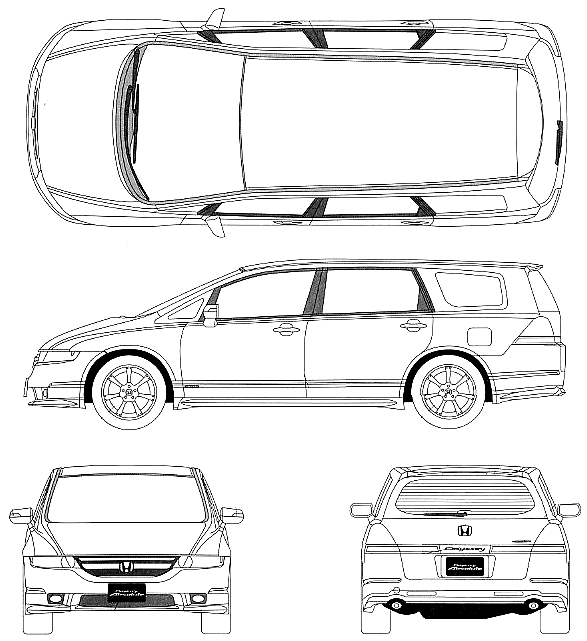 Dimensions of a honda odyssey minivan #5