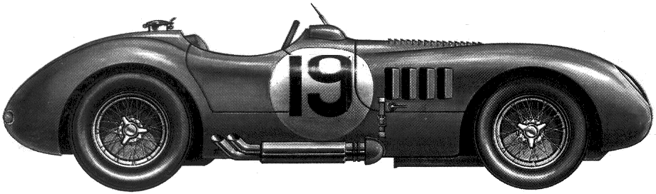 1951 Jaguar C-Type Le Mans OW blueprint