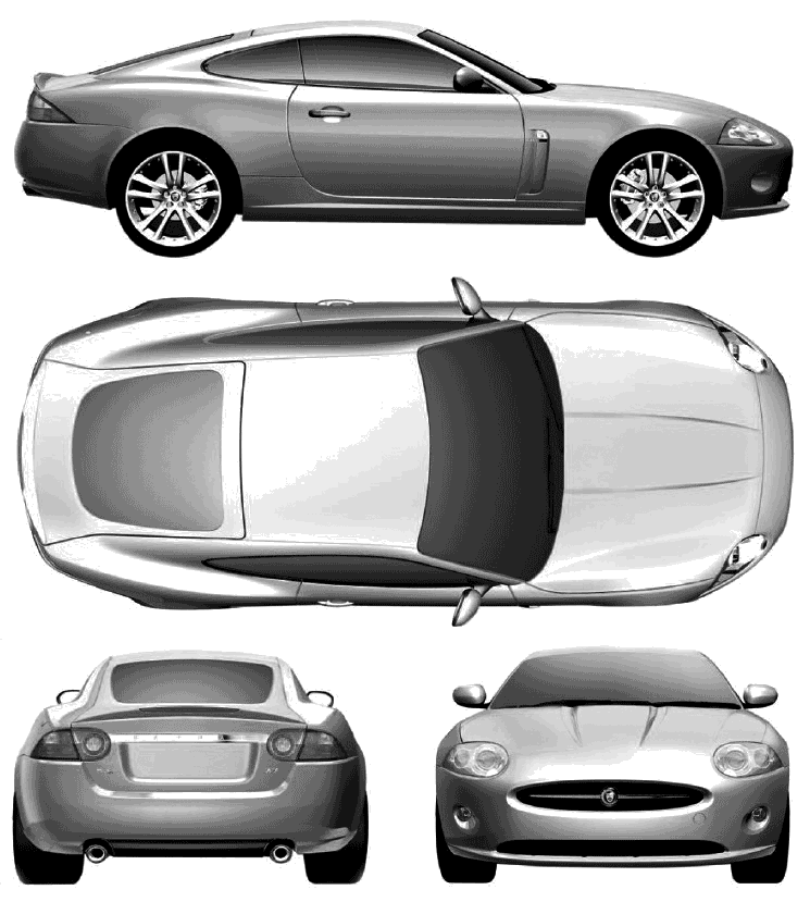 2006 Jaguar XK Coupe blueprint