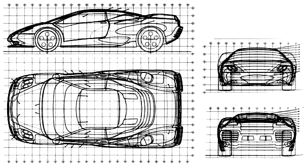 1999 Lamborghini Canto Coupe blueprint