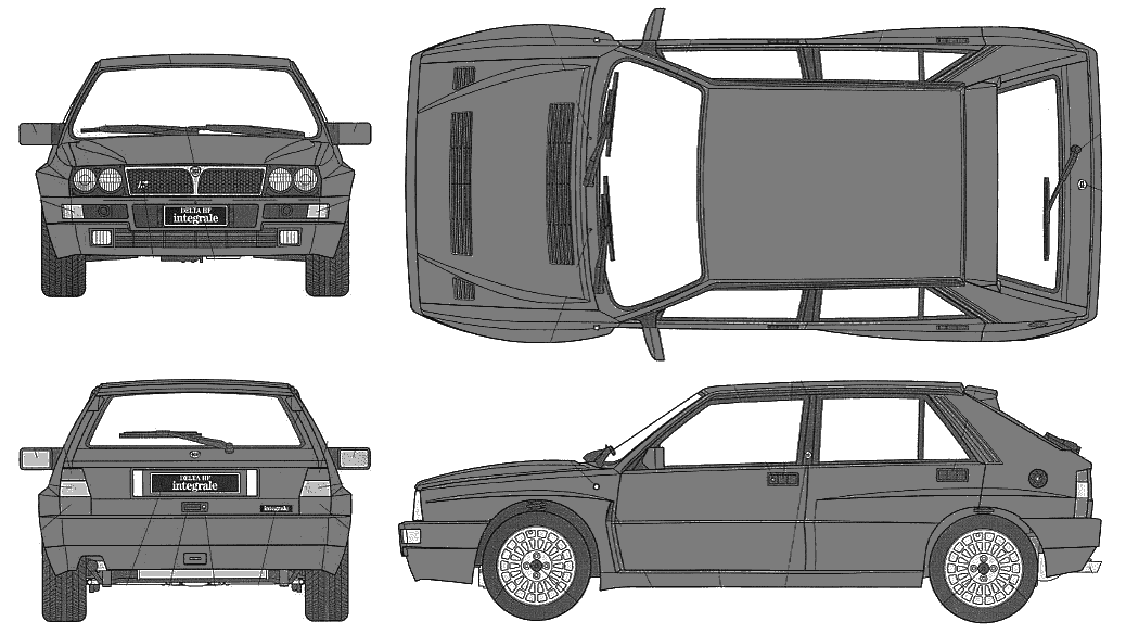 1992 Lancia Delta Integrale. 1991 Lancia Delta Integrale