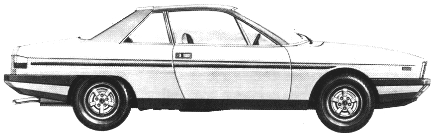 1976 Lancia Gamma Coupe blueprint