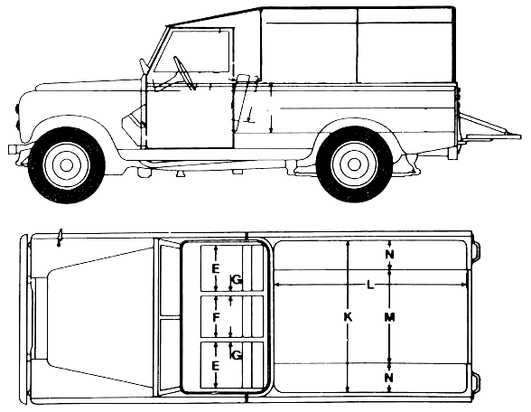 1980 Land Rover 109 S3 Pickup blueprint