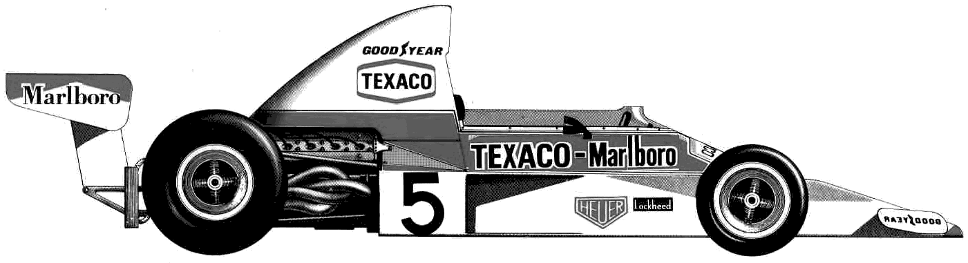 1974 McLaren M23 F1 OW blueprint