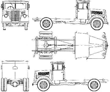 Mercedes truck chassis drawings #6