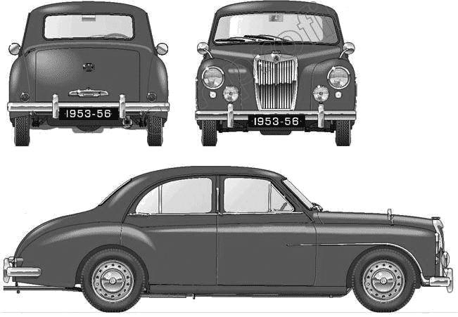1953 MG Magnette ZA Sedan blueprint