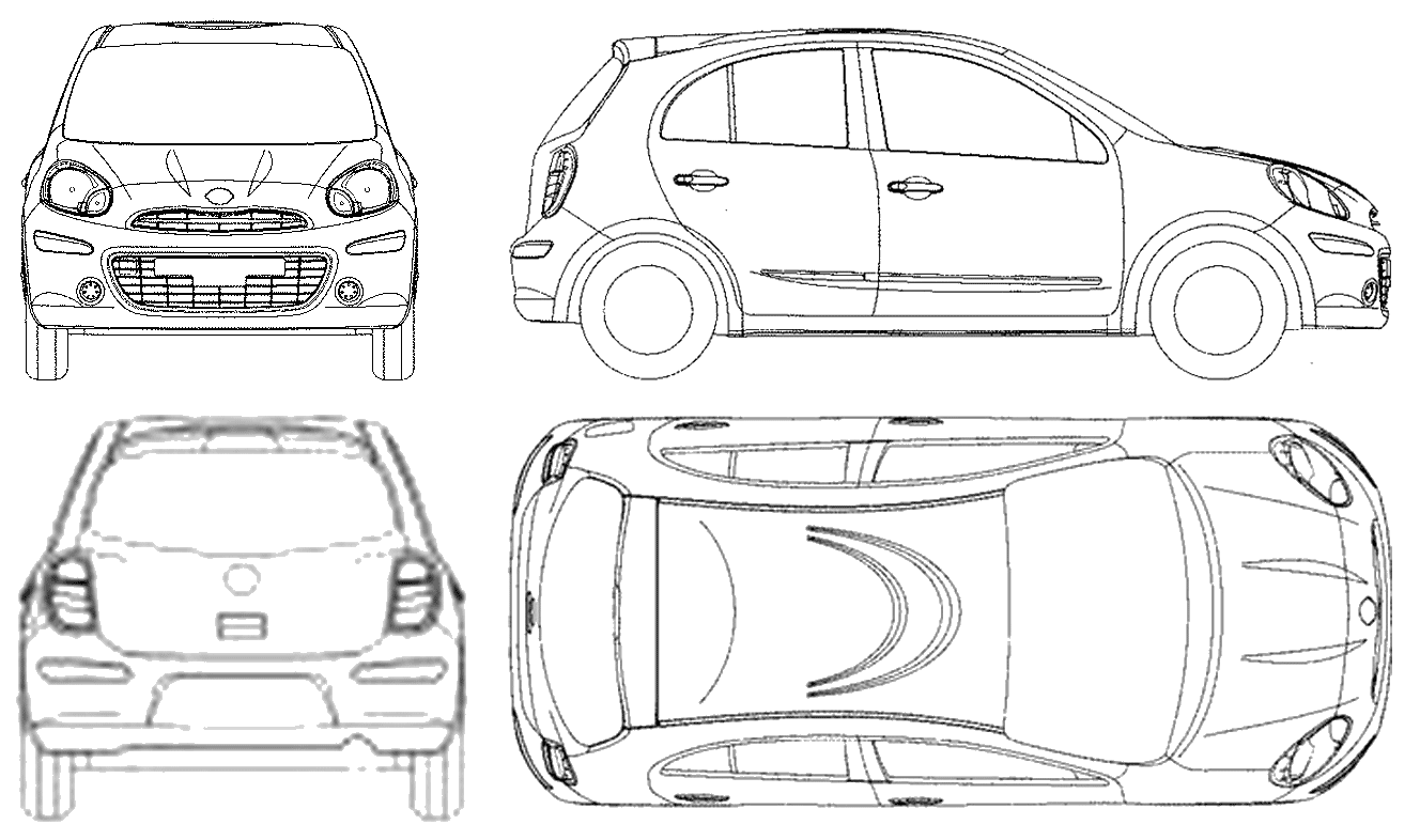 Nissan micra blueprint #4