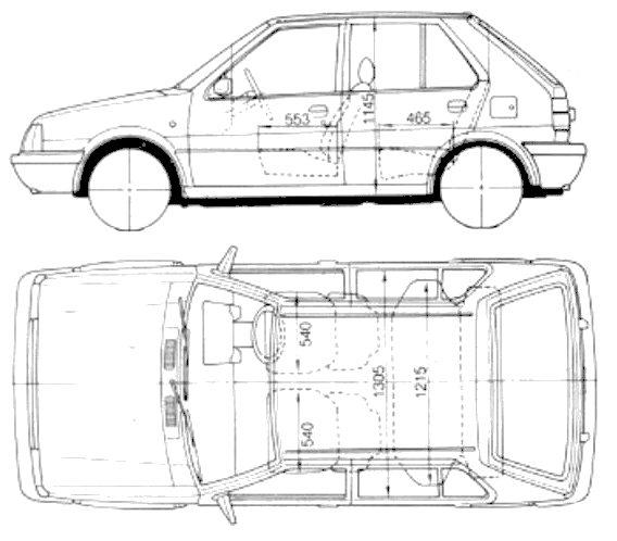Nissan Micra K10 Hatchback blueprint