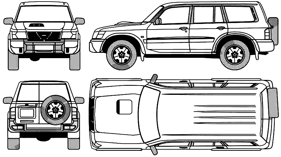 Nissan patrol drawings #6