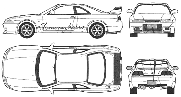 Nissan skyline r33 blueprint #9