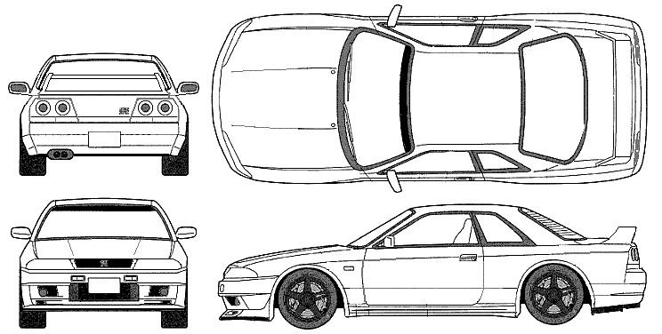 Nissan skyline r35 blueprint #2