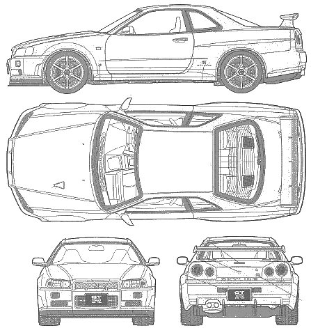Nissan gtr 2012 blueprint #3