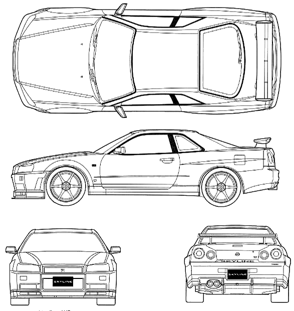 Skyline Gtr R34 Specs. 1999 Nissan Skyline R34 GT-R