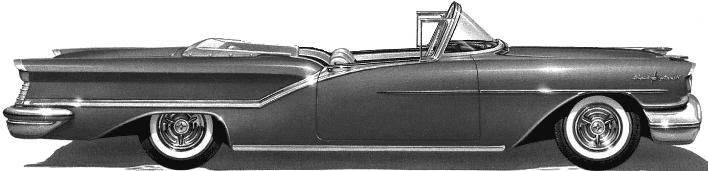 1957 Oldsmobile Starfire 98 Convertible Cabriolet blueprint