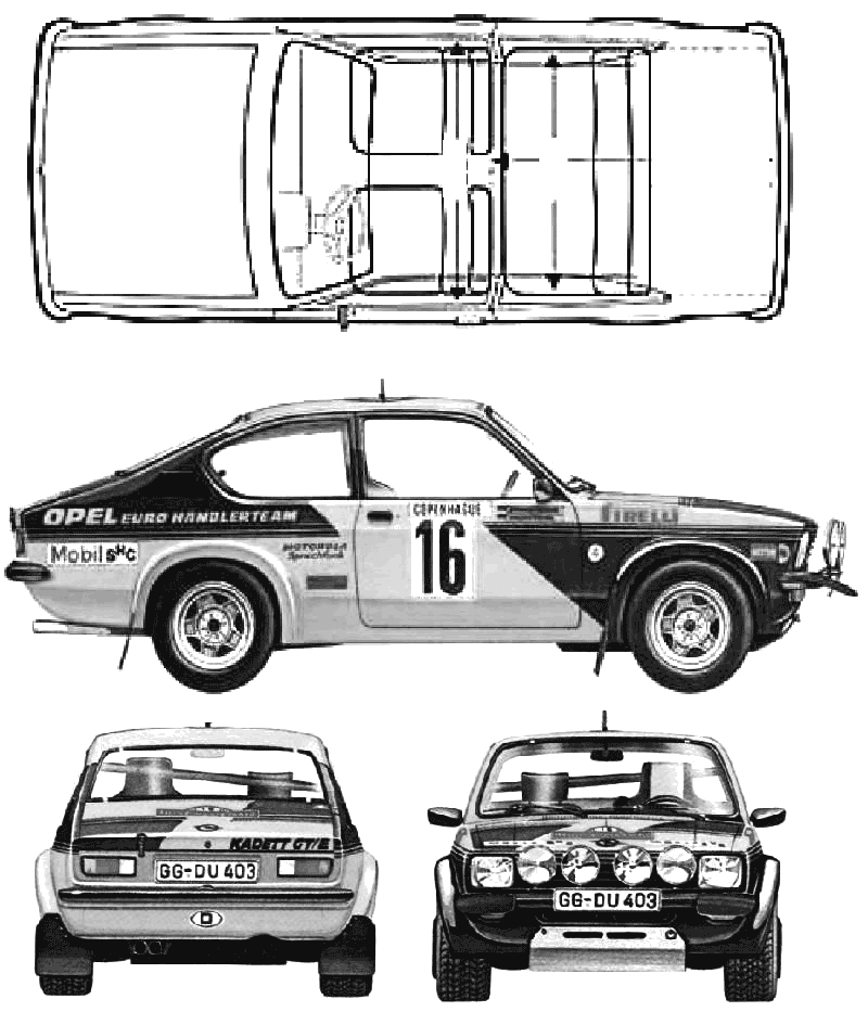 opel kadett coupe. 1973 Opel Kadett C GT/E Rallye