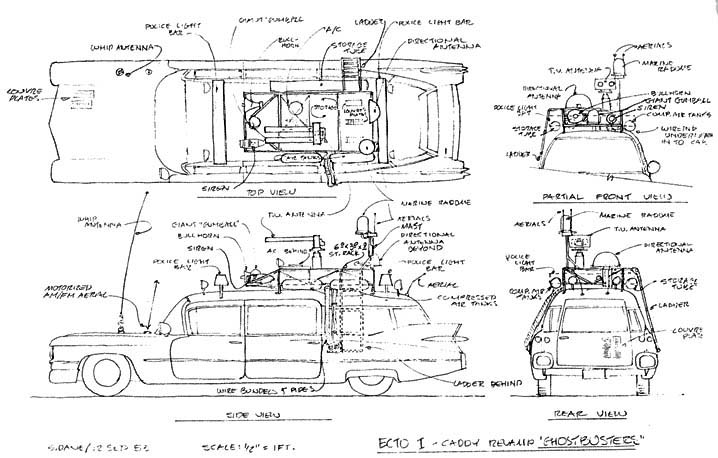 CAR blueprints Other Ghostbusters Cinema Wagon blueprint