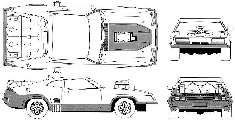 Other Mad Max Interceptor II The Road Warrior Cinema Coupe blueprint