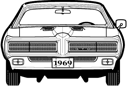 1969 Pontiac GTO Coupe blueprint