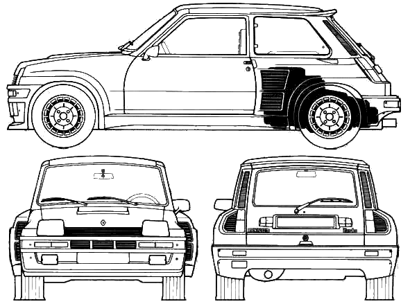 Renault 5 Turbo. 1978 Renault 5 Turbo Hatchback