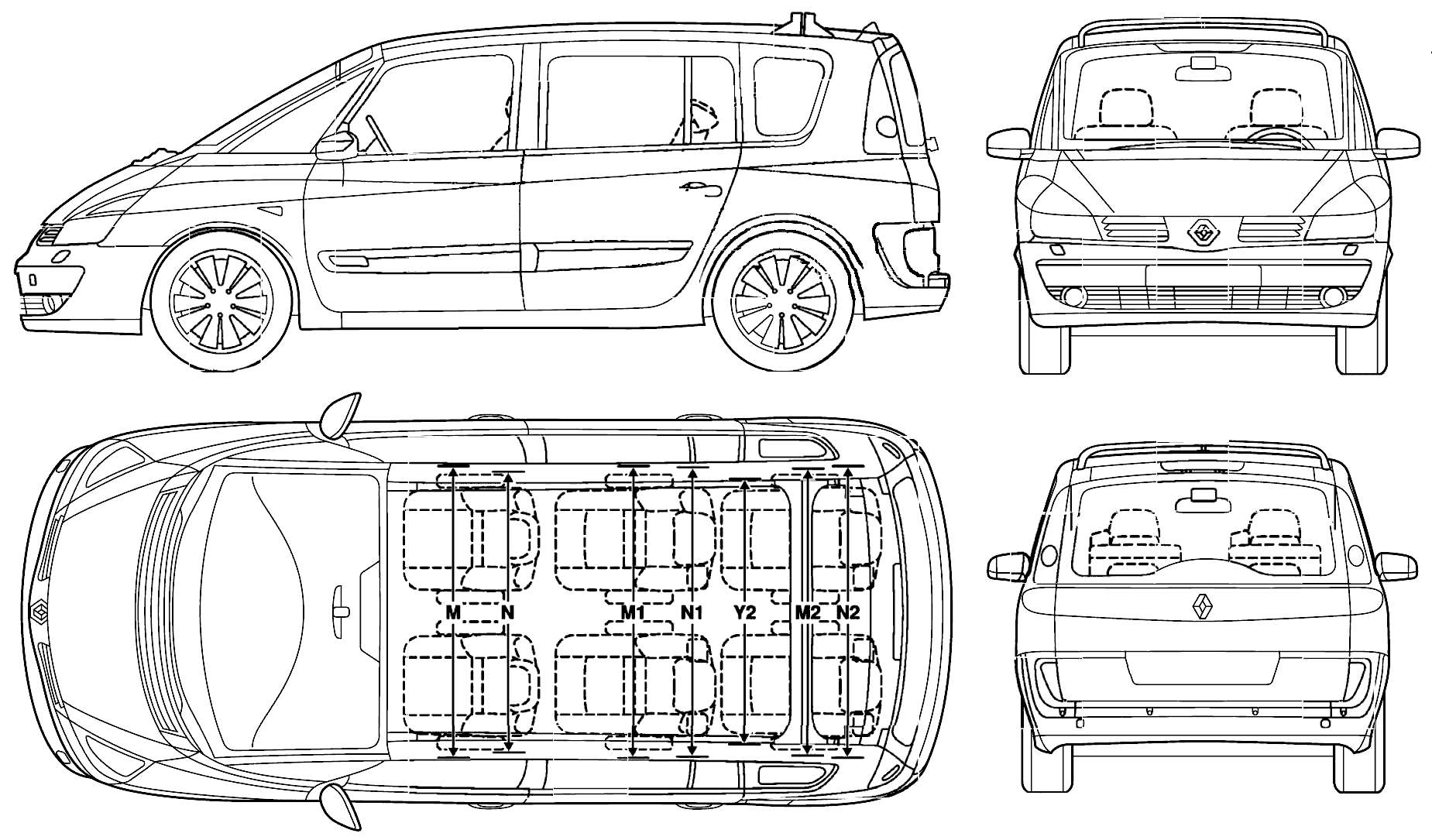 o blueprints renault renault espace 2006