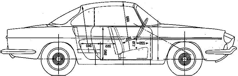 1978 Renault Floride Coupe blueprint