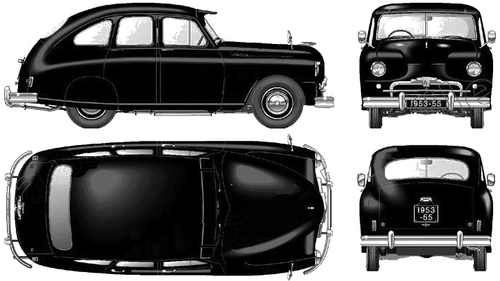 1953 Standard Vanguard Phase 1A Wagon blueprint