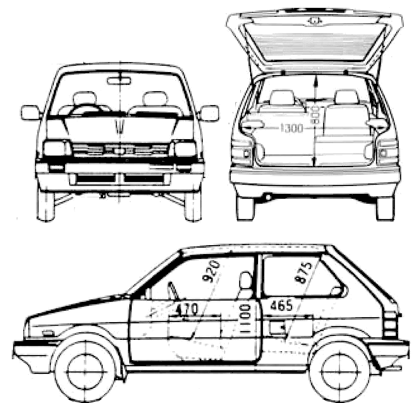 Subaru Justy Awd. 1987 Subaru Justy 3-door AWD