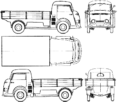 1952 Tempo Matador 1000 Truck blueprint