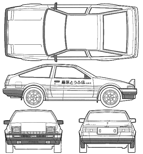 toyota ae86 blueprint #3