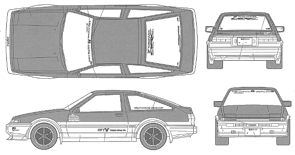 toyota ae86 blueprint #7