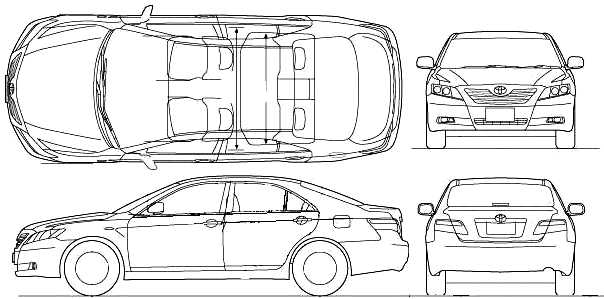 dimensions of toyota camry #3