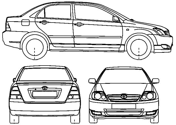 2006 toyota corolla blueprint #6